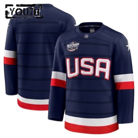 USA tröja Customized 4 Nations Face Off 2025 Fanatics Premium Navy - NHL Tröjor Barn